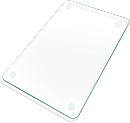 Tempered Glass Cutting Board, 16x20" Glass Cutting Board for Kitchen Counter,Large Size Clear Glass,with Non-Slip Feet, Scratch Resistant,Heat Resistant