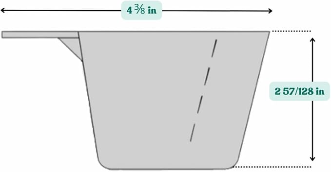 5 Oz. (2/3 Cup | 150 mL) Scoop for Coffee, Protein Powder, Pet Food, Spices, Grains and Dry Goods – Plastic Food-Grade, BPA-Free Measuring Cup (Pack of 1) - Image 2