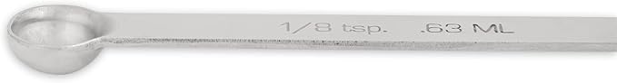 RSVP International Endurance Kitchen Collection Open Stock Measuring Spoon, Stainless Steel, Dishwasher Safe, 0.125-Teaspoon (Pack of 4) - Image 2