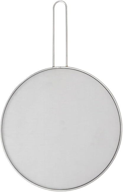 HIC Kitchen Splatter Screen, 18/8 Stainless Steel with Fine Mesh, 13-Inch, Fits Up To 12.5-Inch Pans by HIC