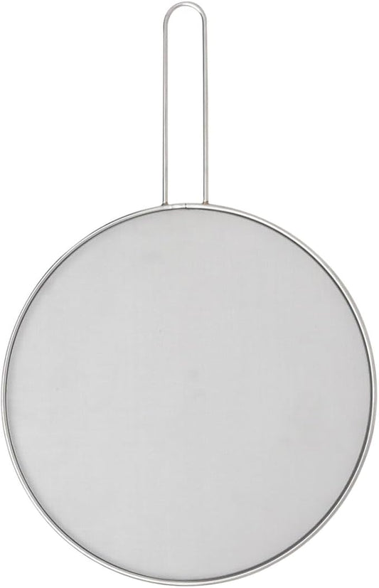 HIC Kitchen Splatter Screen, 18/8 Stainless Steel with Fine Mesh, 13-Inch, Fits Up To 12.5-Inch Pans by HIC