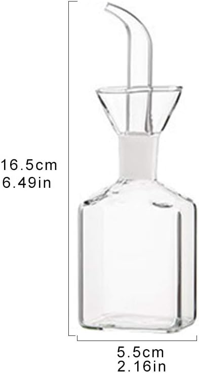 LandHope Oil Bottle Glass Olive Oil Dispenser Bottle Glass Cooking Oil Vinegar Measuring Dispenser With Spout for Kitchen and BBQ (125ml/4.27oz) - Image 6