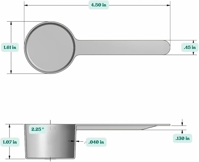 2 Tablespoon (1 Oz. | 6 Teaspoon | 29.6 mL) Long Handle Plastic Measuring Spoon for Coffee, Protein Powder, Spices, Grains, Dry Goods – Food-Grade BPA-Free (Pack of 25) - Image 2