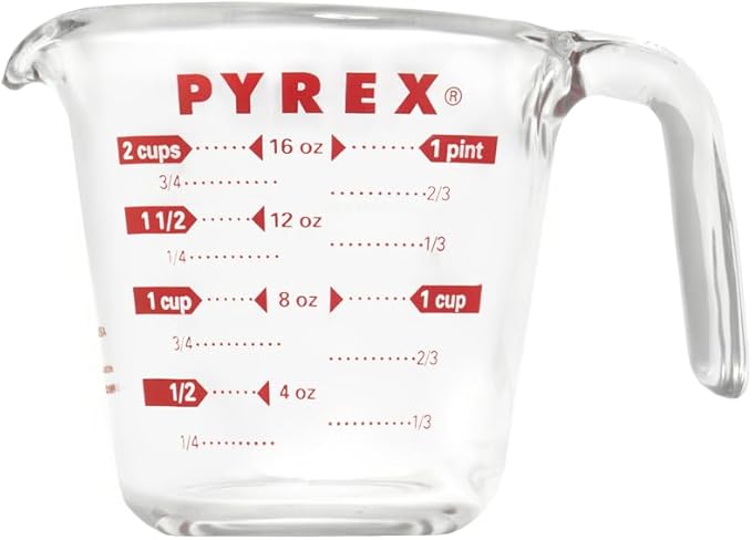 Pyrex Prepware 6001075 Measuring Cup, Red Graphics, Clear - Image 6