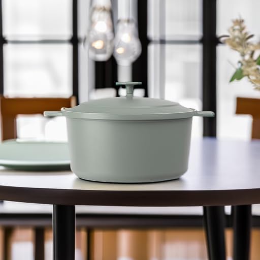 Gotham Steel 5 Qt Dutch Oven Pot with Lid, Nonstick Ceramic Dutch Oven Stock Pot, 10 in 1 Cooking Pot & Dutch Oven for Bread Baking, Stovetop Oven & Dishwasher Safe, Sage Green - Image 5