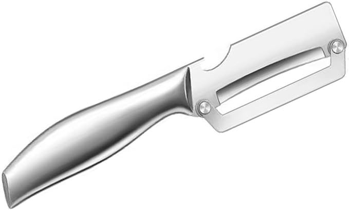 Multifunctional Vegetable Peeler,Zero Flex Peeler with Wooden Handle and Bottle Opener,Stainless Steel Kitchen Tool Suitable for All Kinds Of Vegetables and Fruits by Unknown
