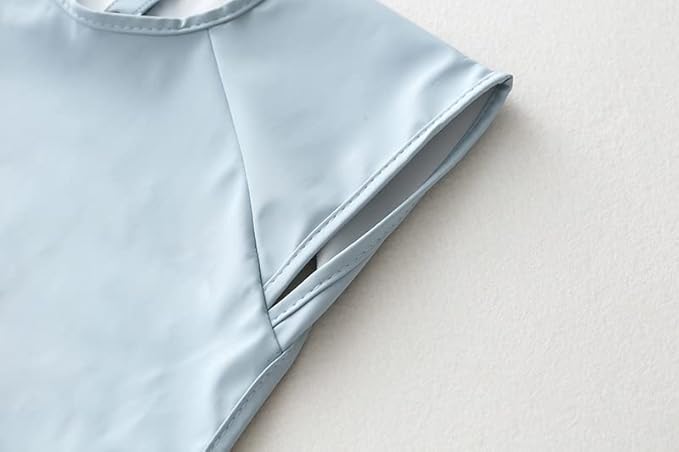 Waterproof Baby Bibs,Infant Toddler Extra Cover Feeding Bib With Food Catcher,Easy Clean & Washable