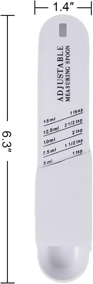 Adjustable Measuring Spoon with 5 Scales in One,1tsp, 1 1/2tsp, 2tsp, 2 1/2tsp, and 1 tbsp,Kitchen Measurements for Baking Cooking - Image 3