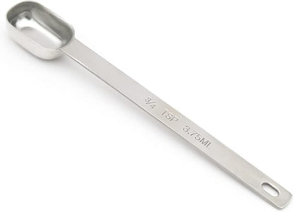 1PCS 3/4tsp (1/4tbsp, 3.75ml) Single Measuring Spoon, Stainless Steel Long Handle Individual Teaspoons Only by BERYLER