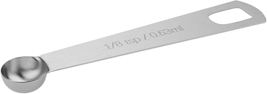 1PCS 1/8tsp (0.63ml) Single Measuring Spoon, Stainless Steel Individual Teaspoons Only by BERYLER