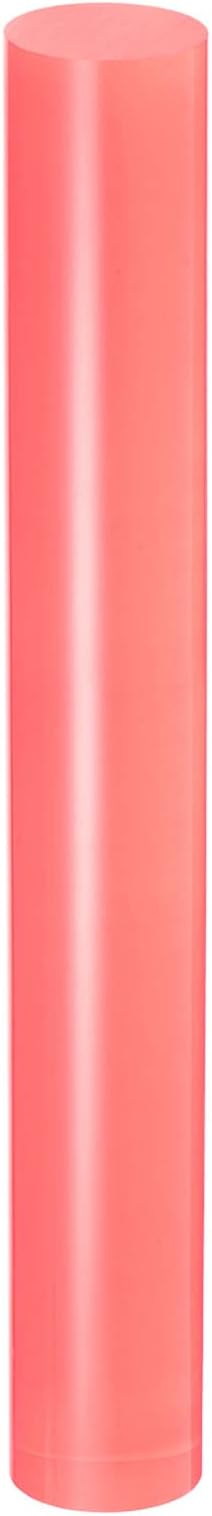 HARFINGTON Acrylic Clay Roller 8 Inch x 1 Inch Solid Non-Stick Plastic Round Tube Roller Polymer Clay Rod Fondant Rolling Pin for Shaping, Sculpting, Modeling DIY Crafts, Pink