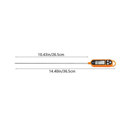 1/3pcs Candy Thermometer Digital Instant Read for Meat Kitchen Cooking Food Oil Deep Fry BBQ Grill Smoker (1, 14.4in) - Image 2
