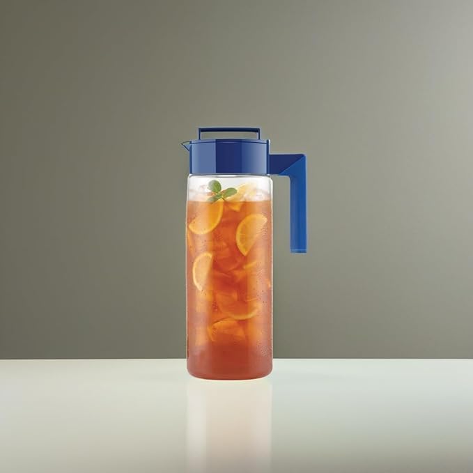 Takeya Patented and Airtight Pitcher Made in the USA, 2 Quart, Blueberry, 10034 - Image 5