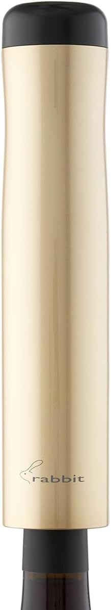 Rabbit Electric Wine Opener, Automatic Corkscrew with Built-In Foil Cutter, Removes Cork in Seconds, Gold - Image 6