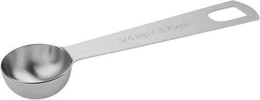 1PCS 3/4tsp (1/4tbsp, 1/8oz, 3.75ml) Single Measuring Spoon, Stainless Steel Individual Teaspoons Only by BERYLER