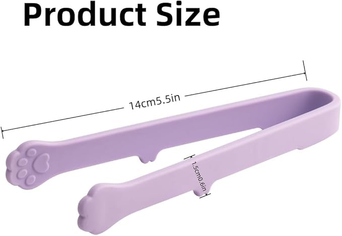 6 Pcs Mini Silicone Food Tongs, Heat Resistant & Non-Slip Grip Kitchen Cooking Tongs for Baking Bread, BBQ Grilling, Salad Serving, Anti-Scald BBQ Grill Clamps Barbecue Clamps (Colorful)