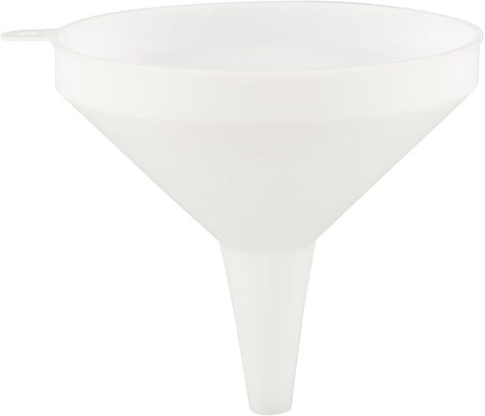 Restaurantware-Met Lux 24-ounce Plastic Funnel, 1 Plastic Funnel - Precise Spout, White Pouring Tool, Wide Spout, For Transferring Ingredients - Image 2