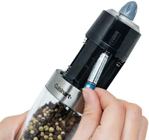 Cuisinart CSS-2424 Gravity Salt and Pepper Spice Mill with Blue LED Light, 2/3 Cup Capacity - Image 10