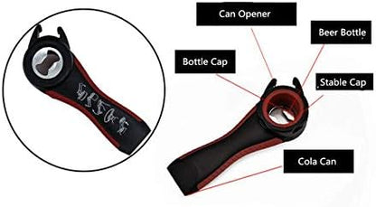 2 pcs 5 In 1 Multi Function Multi-function Can Jar Bottle Open/Tighten Bottle Jar Can Opener for Small Hands, Seniors or Anyone Who Suffers from Arthritis Good Kitchen Tool (black/white) - Image 5