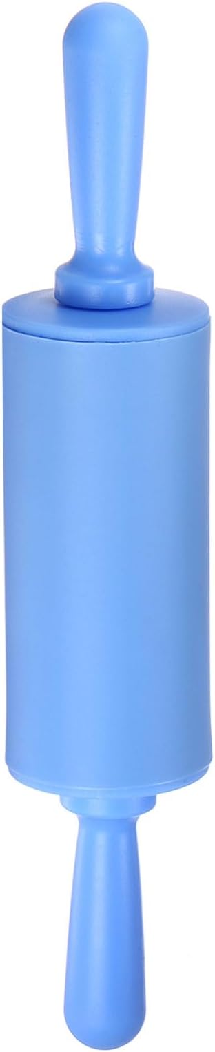 HARFINGTON Silicone Rolling Pins for Baking 9 Inch Non Stick Rolling Pin Small Roller Playdough Rolling Pins for Dough Pizza Pastry Fondant Kitchen, Blue