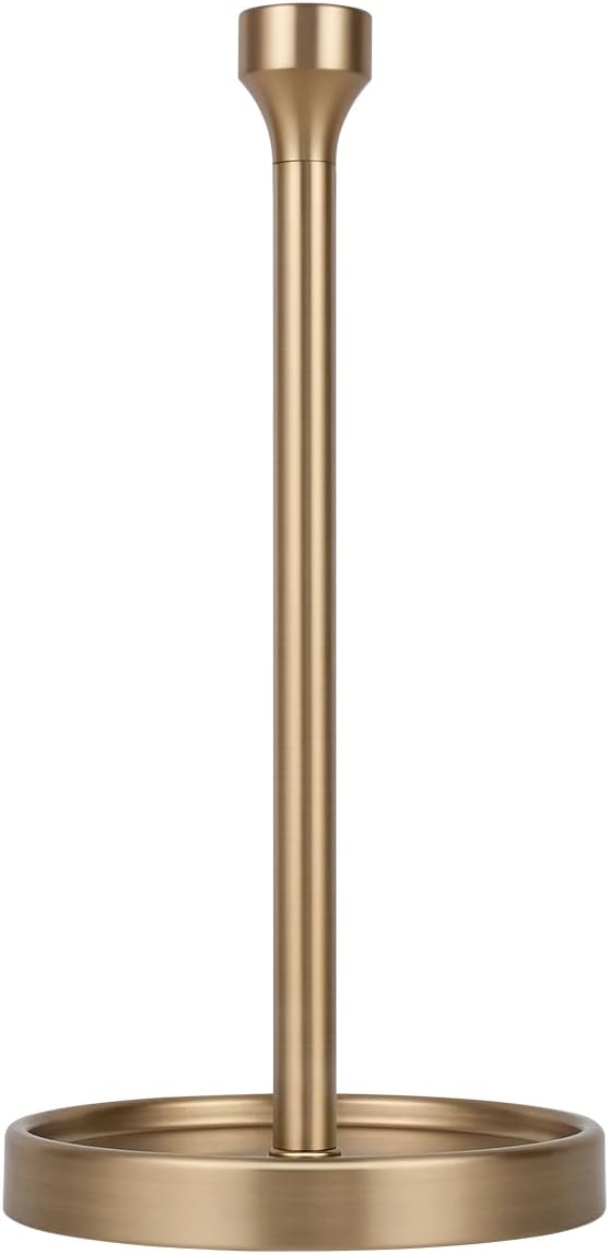 Ivilon Countertop Paper Towel Holder - Modern Bell End Minimalist Design - Color Warm Gold by Ivilon