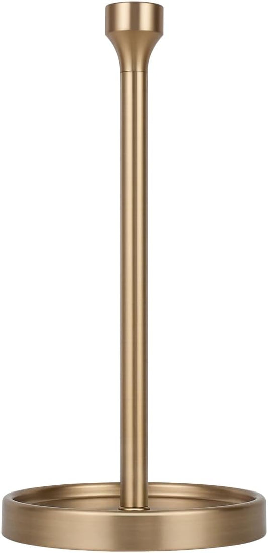 Ivilon Countertop Paper Towel Holder - Modern Bell End Minimalist Design - Color Warm Gold by Ivilon