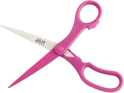 JAM PAPER Multi Purpose Scissors Set - Pink - Assorted Sizes - Ergonomic Handle & Stainless Steel Pointed Tip Blades - 3/Pack - Image 2