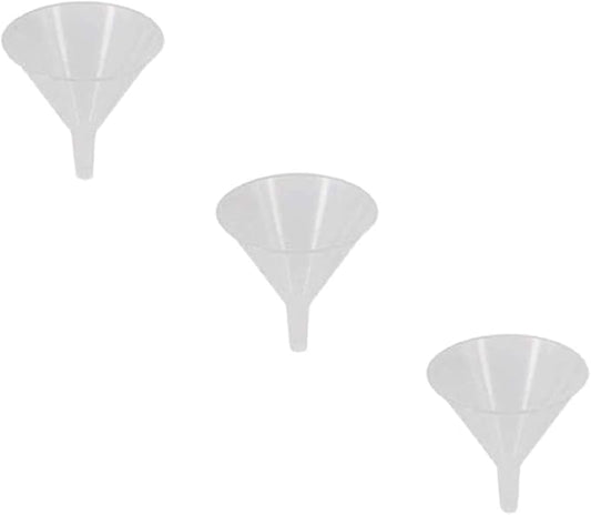 Plastic Funnel 2 inch diameter for General Purposes, Lab Car Kitchen Art Home Tools, Liquids Sand - Set of 3