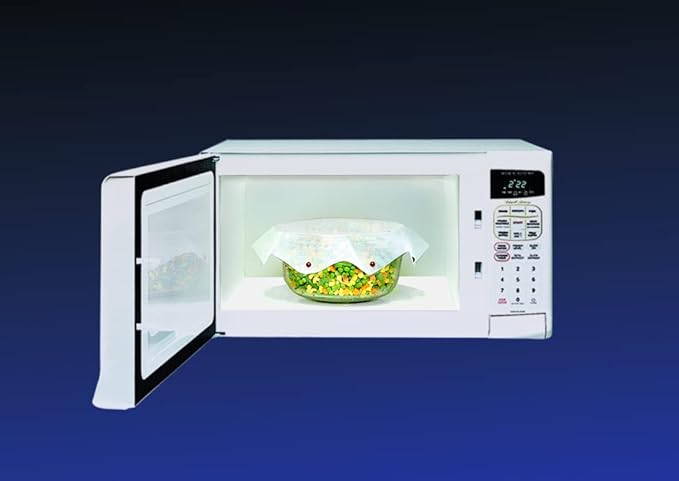 Microwave Spatter Screen, Reusable, Non-Stick Mesh, Folds Flat, 13 Inch Splatter Guard, BPA Free, Tested Food Contact Safe, Made in the USA. Red Beads - Image 5