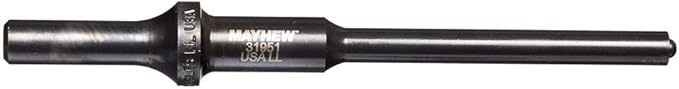 Mayhew Tools 31951HT Pneumatic Roll Pin Punch, 5/16" x 6" Hang Tag, Black Oxide Finish