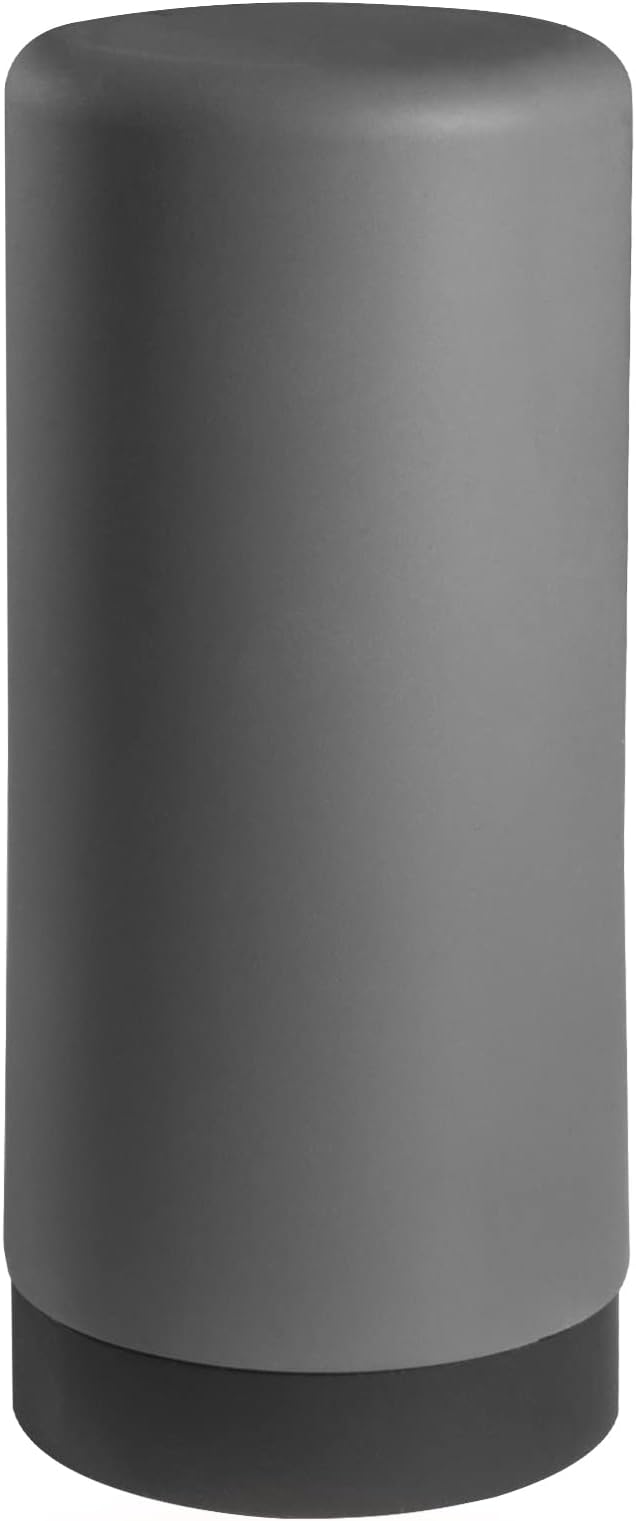 ElmRidge Dish Soap Silicone Dispenser for Kitchen Sink,Squeeze Washing Up Liquid and Hand Soap,Round refillable Silicone Bottles,Easy to Fill and to use, 8.5 oz,Black 2.4 x 2.4 x 5.5 inches (Gray) - Image 2