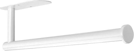 DEKAVA Under Cabinet Wall Mount Paper Towel Holder, Self-Adhesive Bar, Stainless Steel 13 inch (White, 1) by DEKAVA