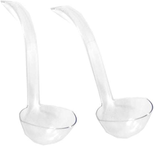 Lot of 2 Clear Plastic Punch Bowl Ladles 5 oz