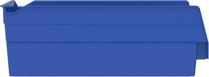 Akro-Mils 30130 Plastic Shelf Bins, Heavy Duty Storage Bins for Garage, Closet, and Drawer Organization, 12" x 6-1/2" x 4", Blue, 12-Pack - Image 11