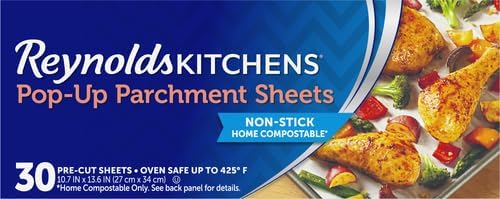 Reynolds Kitchens Pop-Up Parchment Paper Sheets, 10 x 13 Inches, 30 Count (Pack of 2) - Image 2