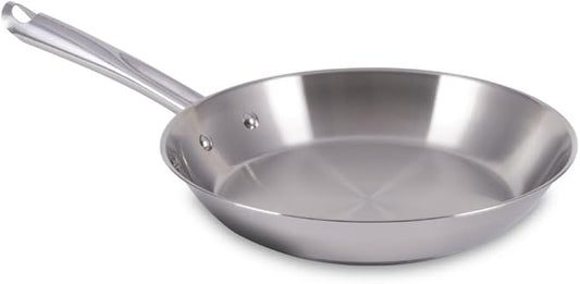 T-Fal Gourmet Stainless Steel Fry Pan 12.5 Inch Induction Compatible Skillet Pan, Fast and Even Heating, Oven Safe to 500F, Professional Grade Cookware for Home Chefs by T-falbrand
