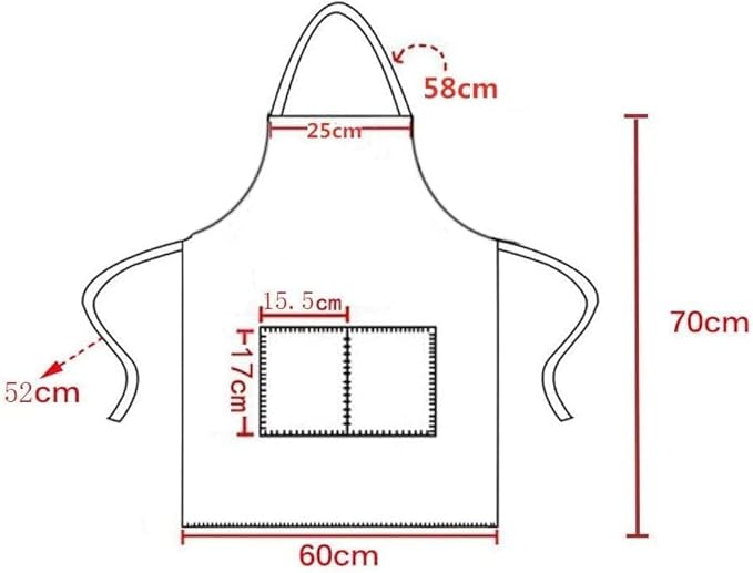 Orange Plain Bib Aprons Bulk in Big Size for Women Men Adult Chef Restaurant Cooking Baking Painting BBQ(Orange-12 pcs) - Image 4
