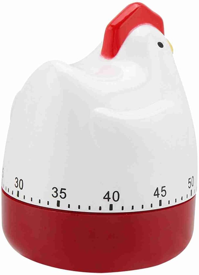 Kitchen Timer Cute, Lovely Egg Time Meter, Chicken Mechanical Wind up Timer for Cooking, Timing Reminder, Home Decor