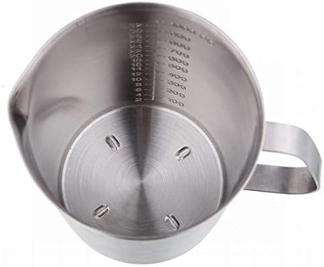 48Oz/6Cup Stainless Steel Pitcher (SUS304), 1.50 Liter Metal Container for Water, Milk, Liquid with Handle with Engraved Markings, Silver - Image 6