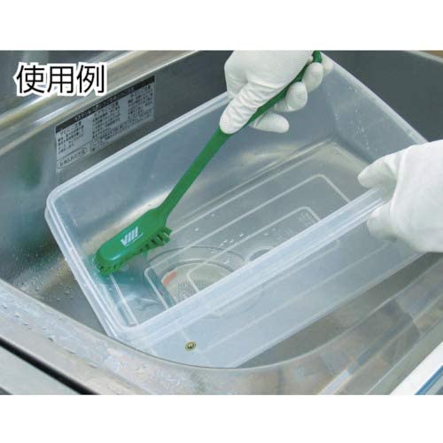 Vikan - Fine Dish Brush - Heavy-Duty, Narrow, Slip-Resistant Cleaning Brush, Polypropylene, Polyester Bristle, 11 Inch, Green, (42872) - Image 8