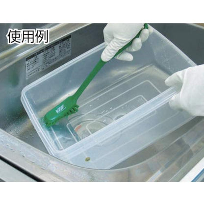 Vikan - Fine Dish Brush - Heavy-Duty, Narrow, Slip-Resistant Cleaning Brush, Polypropylene, Polyester Bristle, 11 Inch, Green, (42872) - Image 8