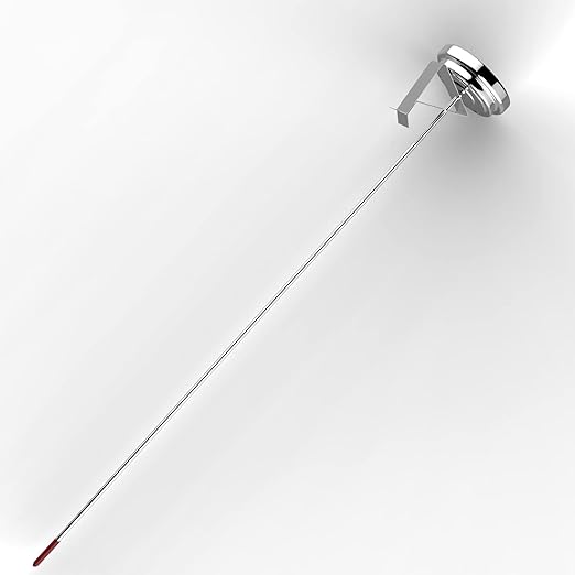 Lightbeam 16" Long Stem Deep Fry Thermometer (2 Pack) with Pot Clip, Instant Read 2" Dial Meat BBQ Turkey Thermometer Candy Thermometer for Deep Fry, Turkey, Grill, Candy & Coffee etc