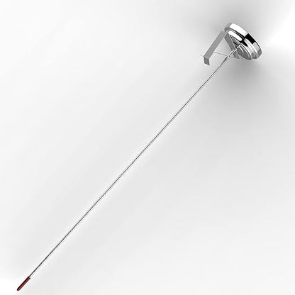 Lightbeam 16" Long Stem Deep Fry Thermometer (2 Pack) with Pot Clip, Instant Read 2" Dial Meat BBQ Turkey Thermometer Candy Thermometer for Deep Fry, Turkey, Grill, Candy & Coffee etc