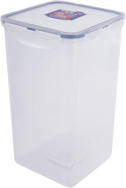 LOCK & LOCK Easy Essentials Food lids/Pantry Storage/Airtight containers, BPA Free, Square-16.9 Cup-for Chips, Clear