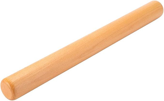 Wood Rolling Pin Dough Roller, Wooden Rolling Pin for Baking Pasta Fondant 13.8 Inches - Straight by Honglida