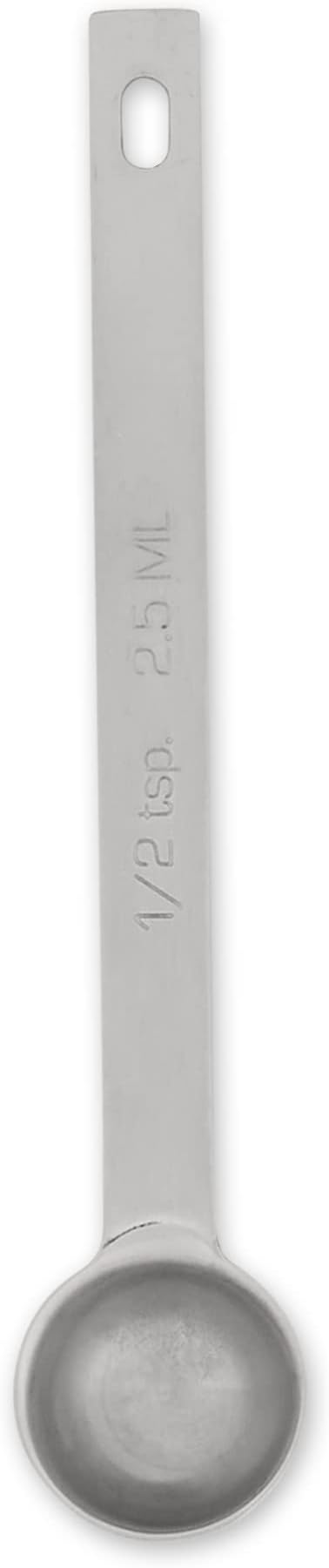 RSVP International Endurance Kitchen Collection Open Stock Measuring Spoon, Stainless Steel, Dishwasher Safe, 0.5-Teaspoon by RSVPInternational