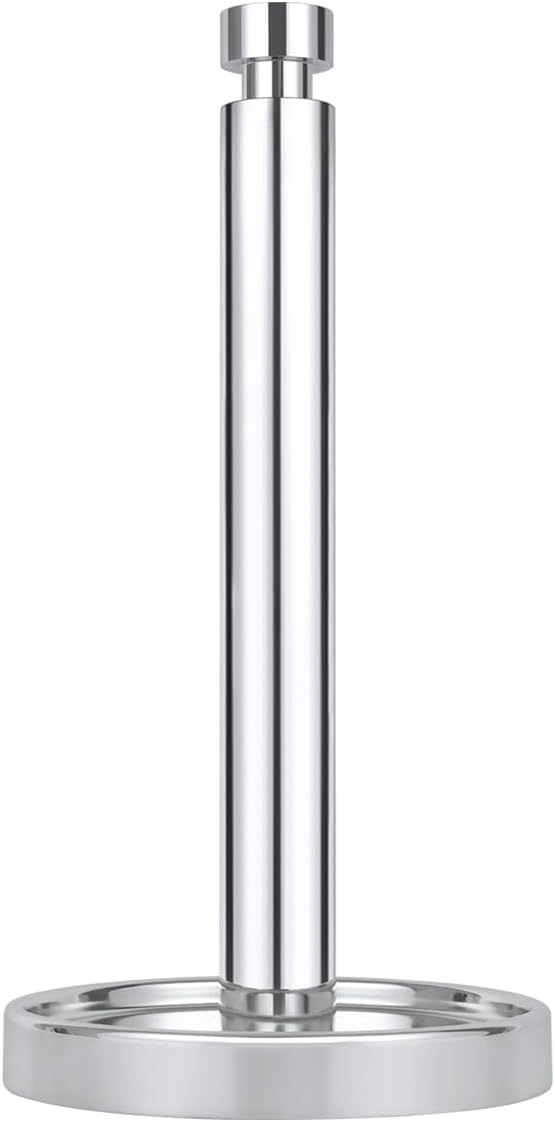 Ivilon Countertop Paper Towel Holder - Steady and Easy Tear - Fits All Paper Towel Rolls - Chrome by Ivilon
