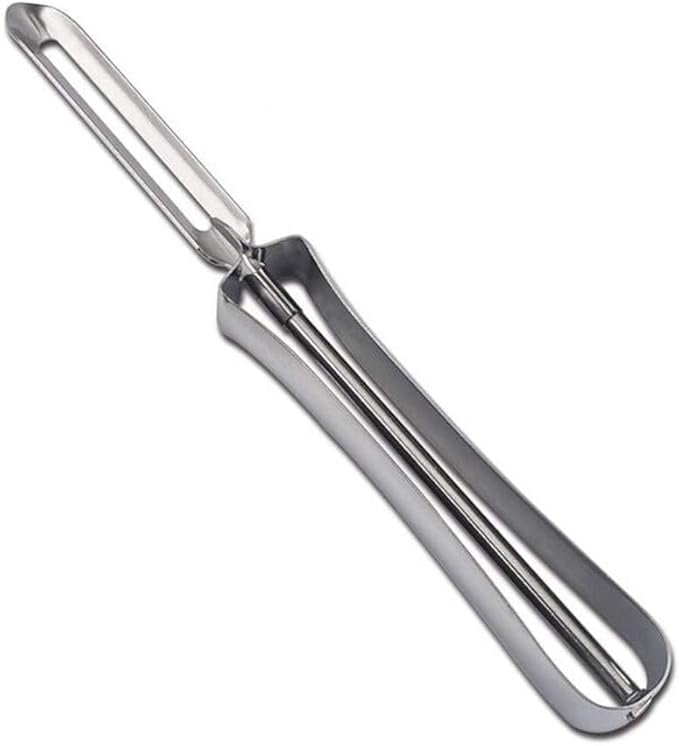 Aniso Kitchen vegetable peeler Stainless steel rotary peeler for vegetable and carrot fruit，with ergonomic safety and control handle-Dishwasher Safety by Aniso