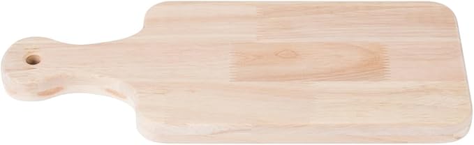 LZMS 4-Pack 13"x 5 1/2" Small Wood Serving Boards Set | Unfinished Wood Crafts with Handle | Mini Wooden Cutting Boards Bulk for Charcuterie,Cheese,Meat,Bread,Vegetabes & Fruits