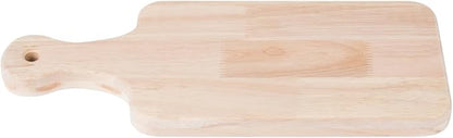LZMS 4-Pack 13"x 5 1/2" Small Wood Serving Boards Set | Unfinished Wood Crafts with Handle | Mini Wooden Cutting Boards Bulk for Charcuterie,Cheese,Meat,Bread,Vegetabes & Fruits